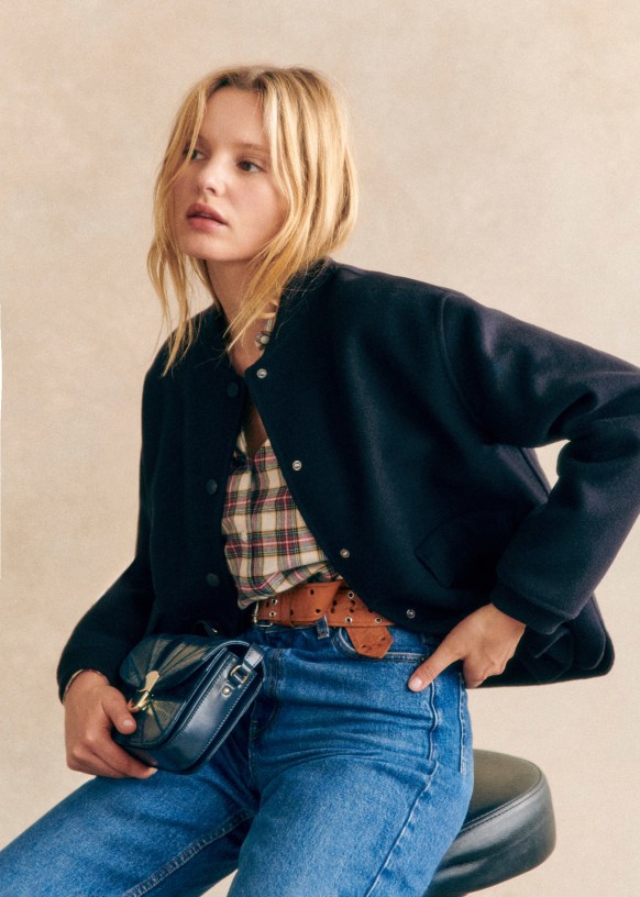 Suzy Coat Sezane Caramel 40 Woman