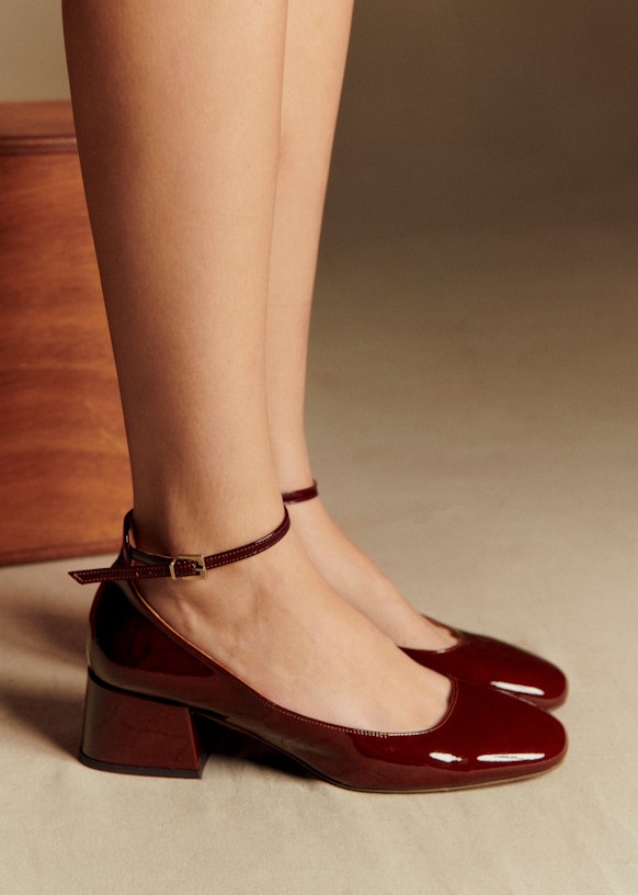 Mélanie Mary Janes - Patent Black - Patent cowide leather - Sézane