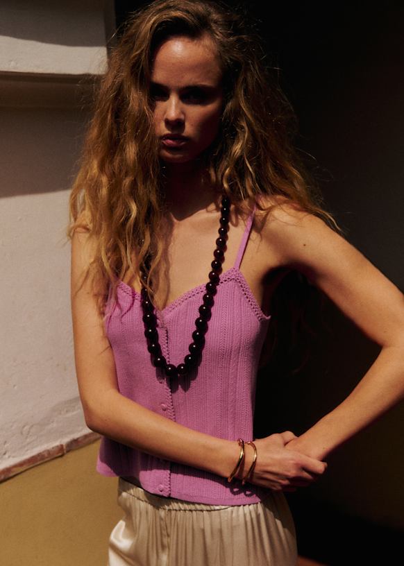 Yaelle Top - Wisteria - Organic cotton - textile made from organic