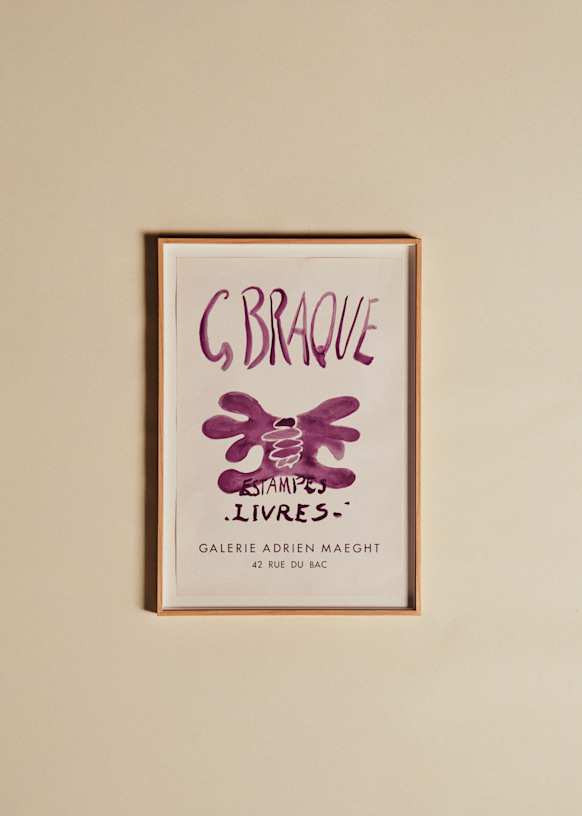 Affiche Galerie Maeght, Braque, Estampes Livres