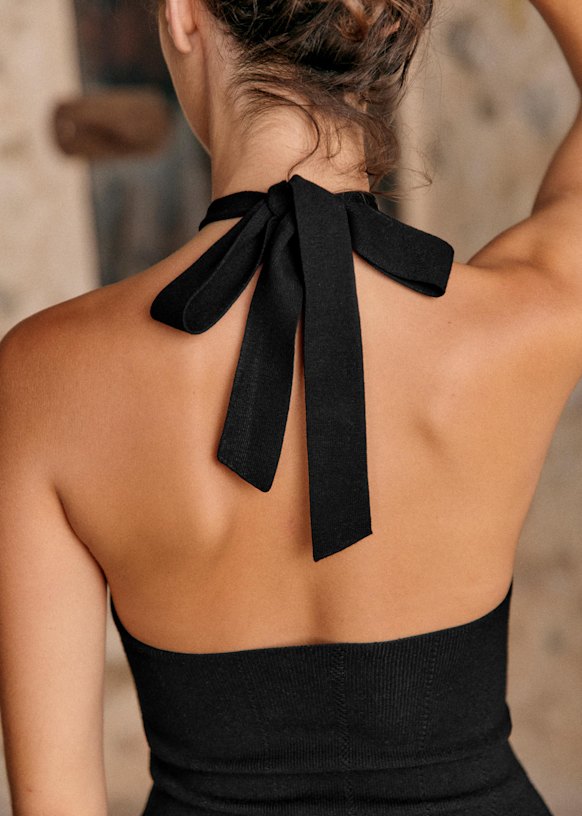 Lucia Dress - Black - Viscose ECOVERO™ LENZING™ - Sézane