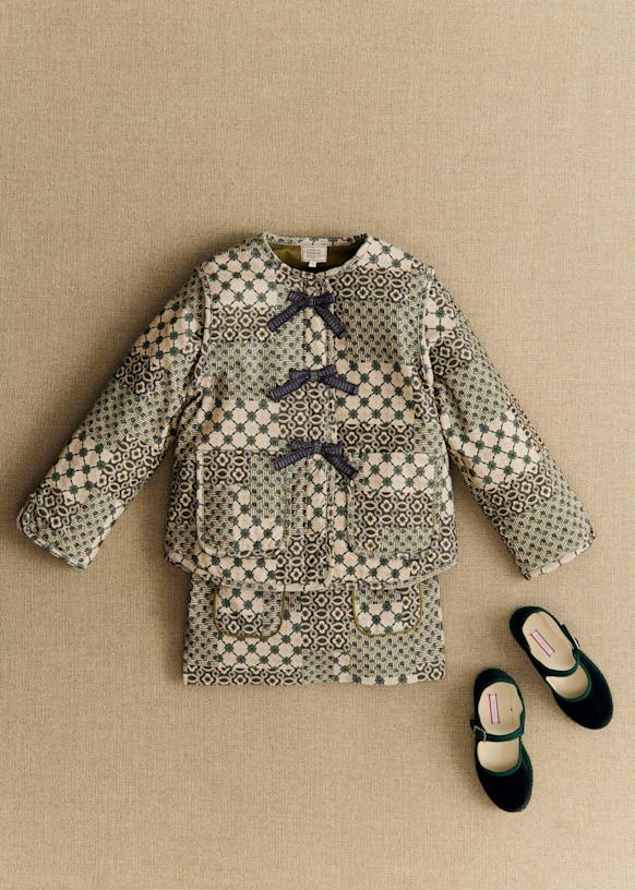 Sari Coat - Petit Sézane x Antoinette Poisson - Dominote Patchwork