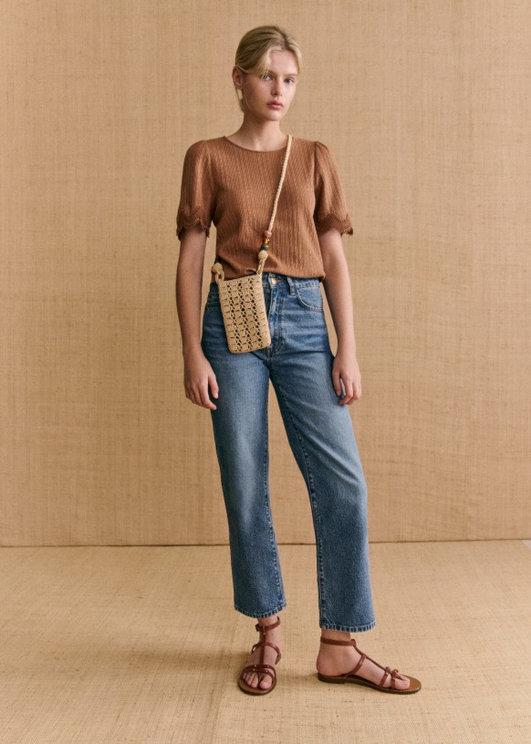 Tasha Crossbody Pouch - Raffia - Raffia - Sézane