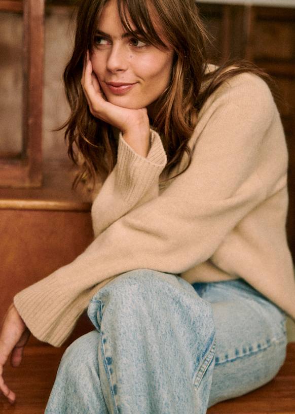 sezane モヘヤ セーター セザンヌ モヘア＆ウール混紡 プルオーバー ニット ベスト