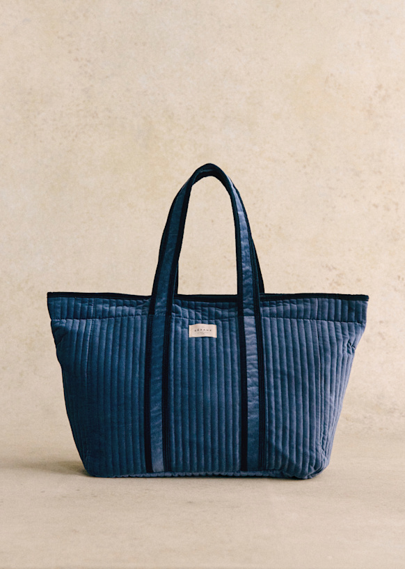 Tote bag Green Cotton Sezane