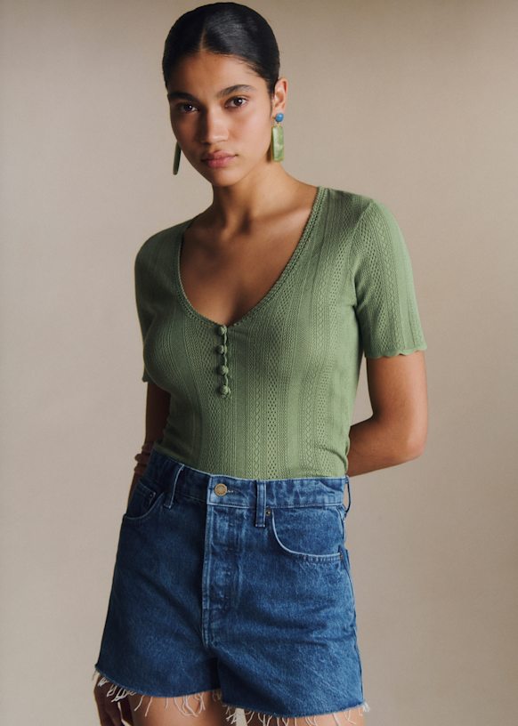 Alix Jumper - Jade - Viscose ECOVERO™ LENZING™ - Sézane