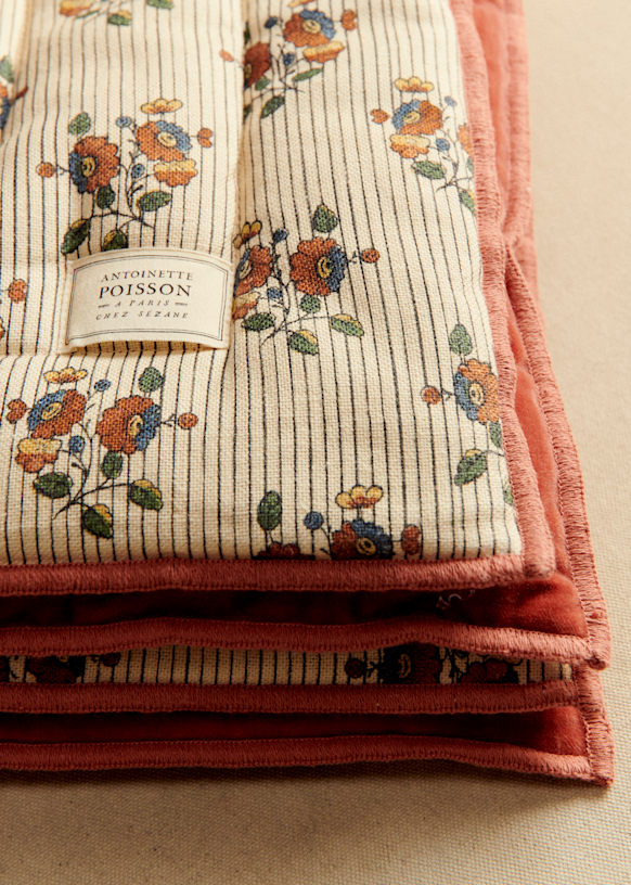 Bedspread - Sézane x Antoinette Poisson - Boutonnières Print