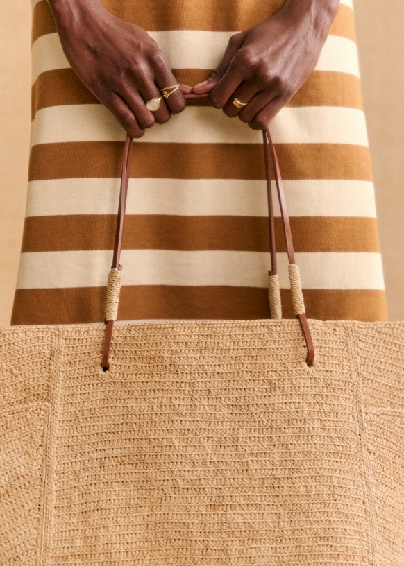 Sezane straw bag shop
