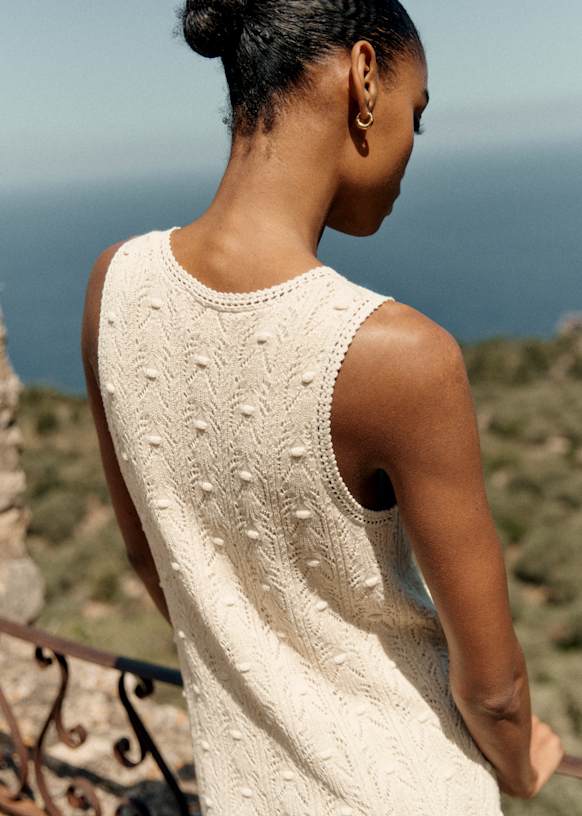 Willa Dress - Cream - Organic cotton - textile made from organic