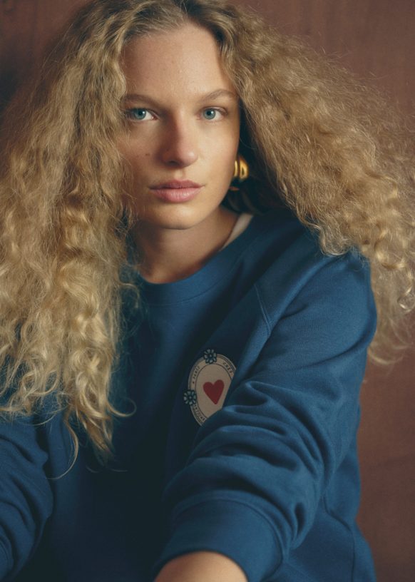 ハートスウェットシャツ - Sézane x Antoinette Poisson - ピーコック