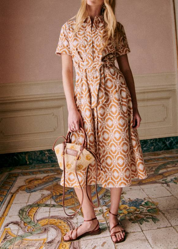 Adèle Dress - Atla blue - Viscose - Sézane