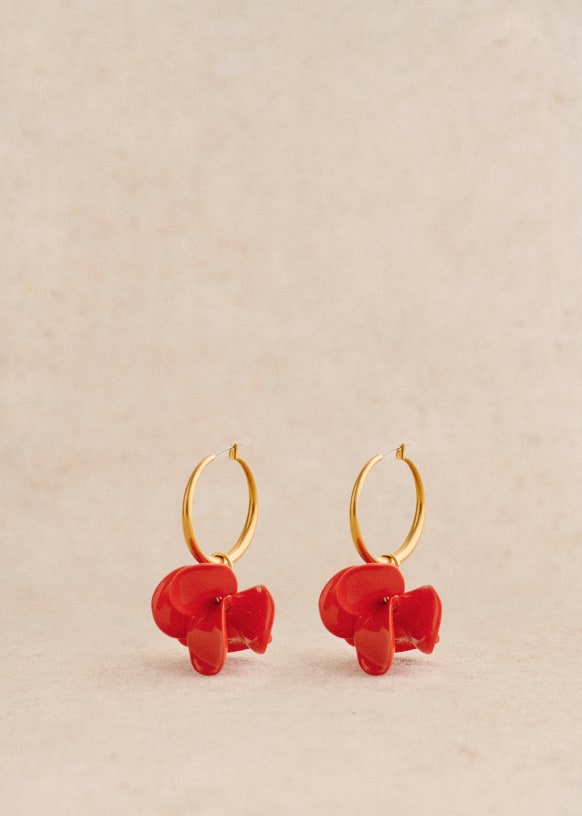 Flora Hoops - Poppy - Resin - Sézane