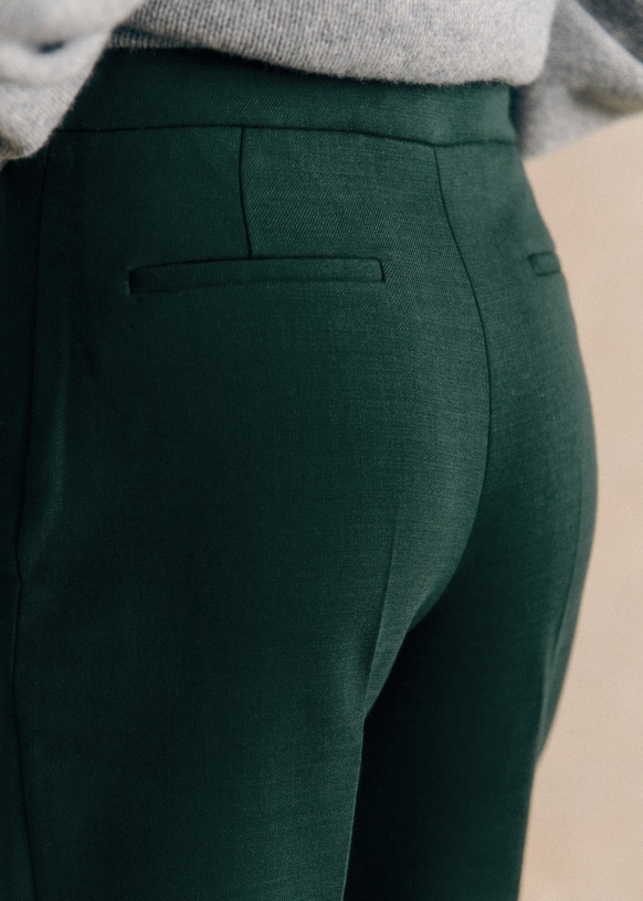 Martin クロップドストレートパンツ - オーカーとエクリュの
