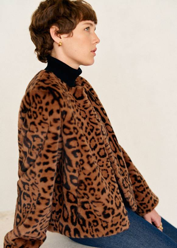 Zara leopard coat on sale