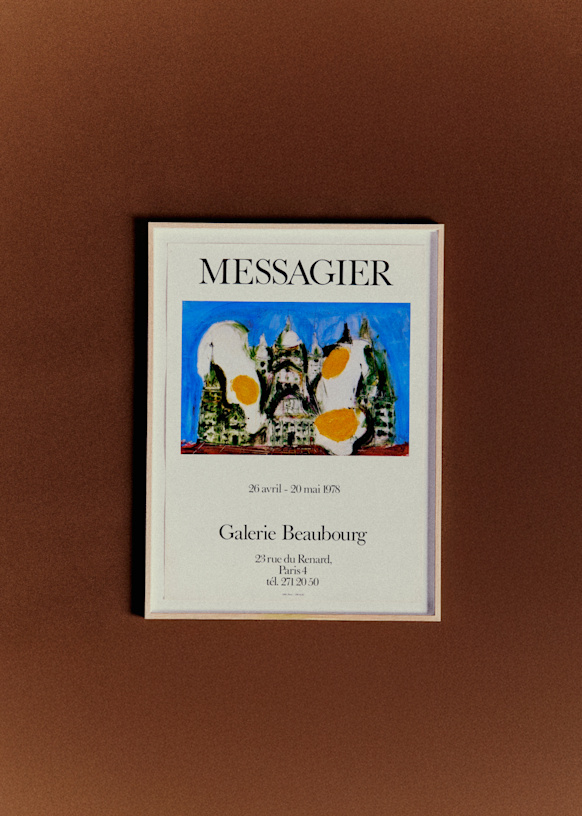 Affiche Galerie Beaubourg, Messagier, 1978