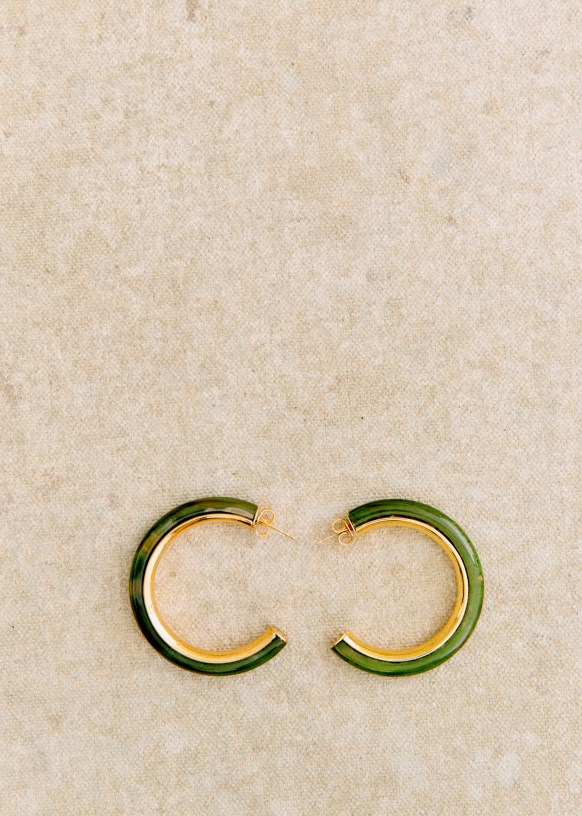 Cameron Hoops - Tortoiseshell - Resin - Sézane