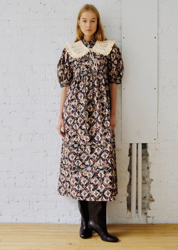 Toma Dress - Sézane x SEA NY - Sylvania Patchwork - Organic Cotton