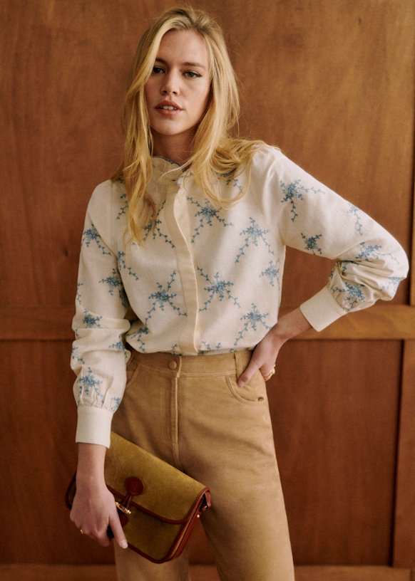 Ambre Shirt - Ecru - Organic cotton - organic textile - Sézane