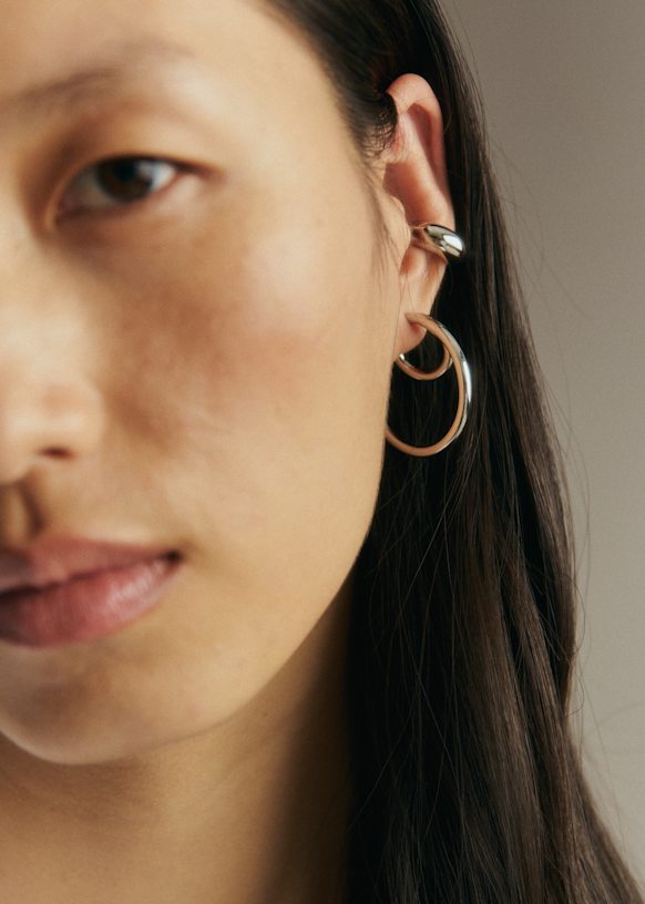 Vinia ピアス - シルバー - 大部分がリサイクルブラス - Sézane