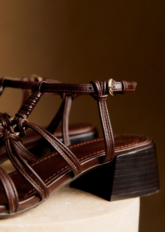 Filipa Sandals - Hazelnut - Goat Leather - Sézane