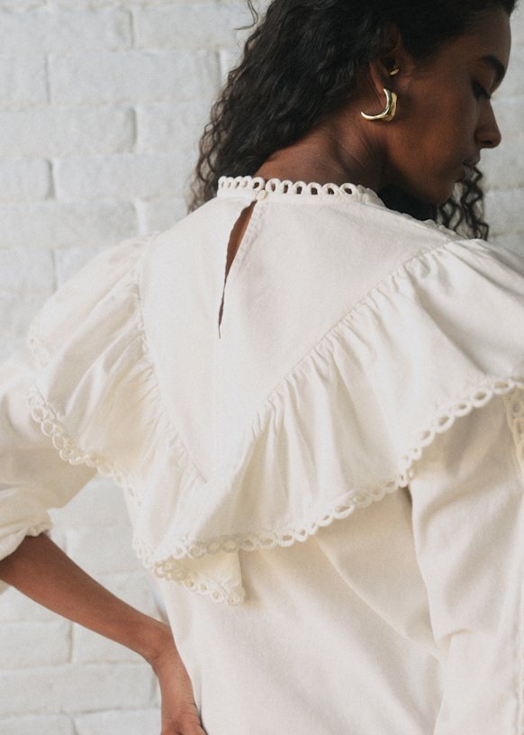 Amarine ブラウス - Sézane x SEA NY - プレーンエクリュ