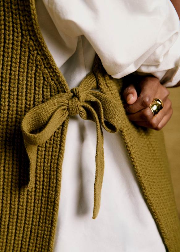 Alexandre Jumper - Dark Taupe - Merino Wool - Sézane