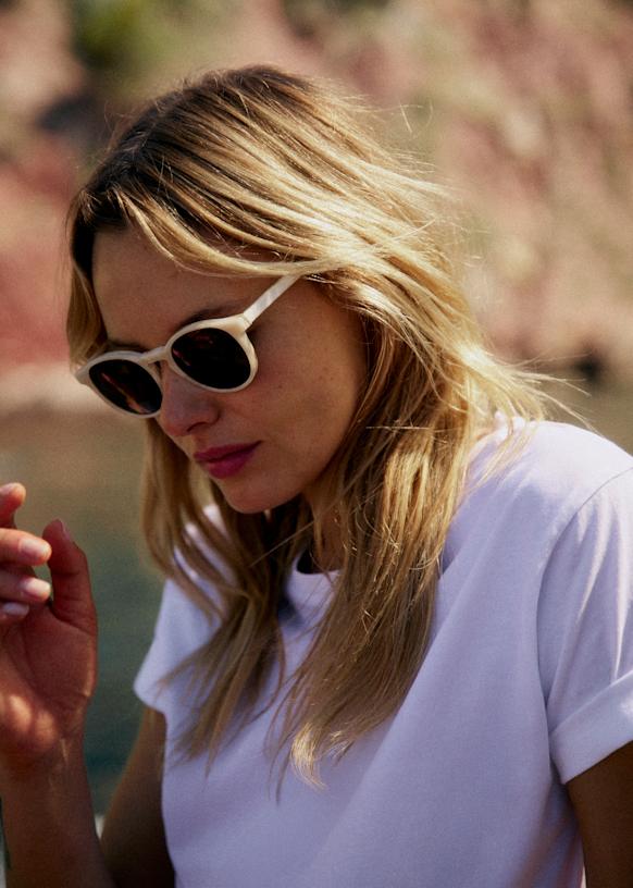 【Sezane】大人の抜け感ペネロペのイエロー サングラス Penelope サングラス - シェルイエロー - アセテート - Sézane