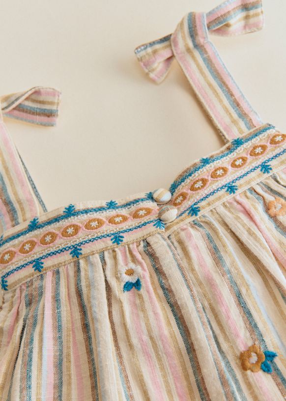 Kate Dress - Small Floral Print - Linen - Szane