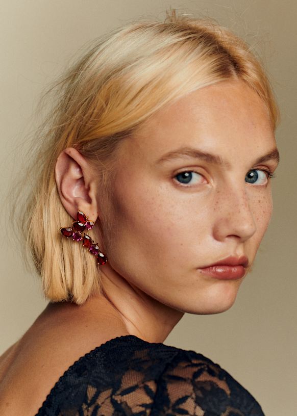 Boucles d'oreilles Helene - Rose Multi