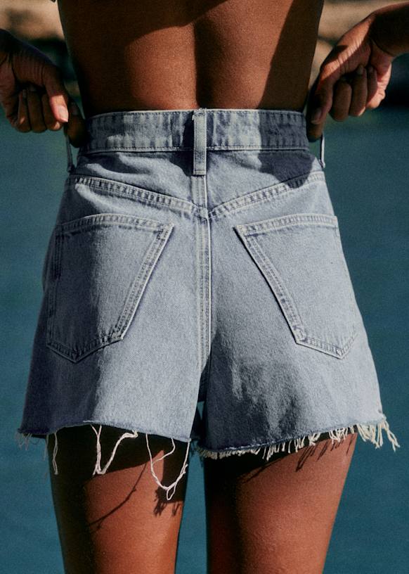 Short Le Summer - Bleu Clair - Coton biologique - textile biologique - Sézane