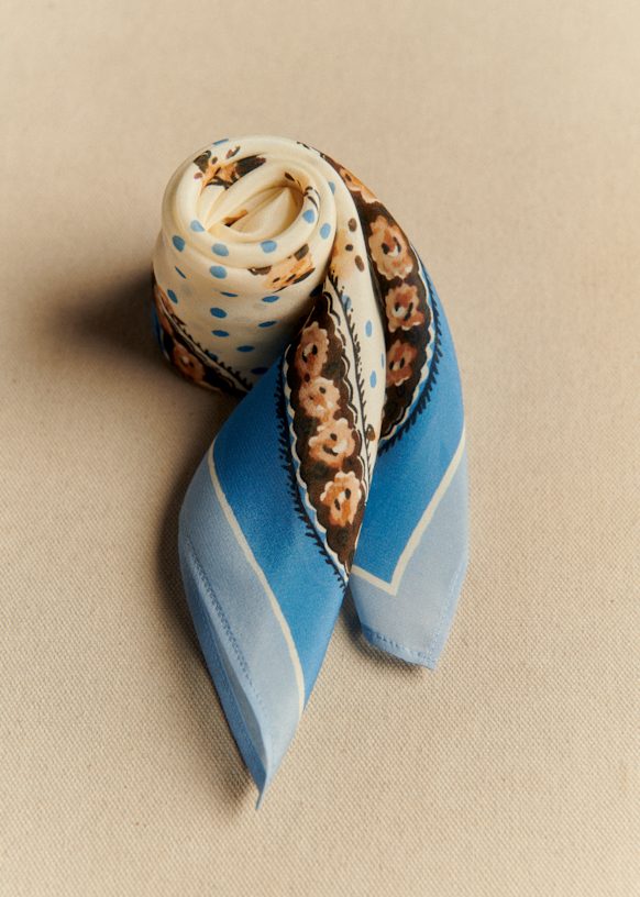 Cleopatra Scarf - Prisca print - Silk - Sézane
