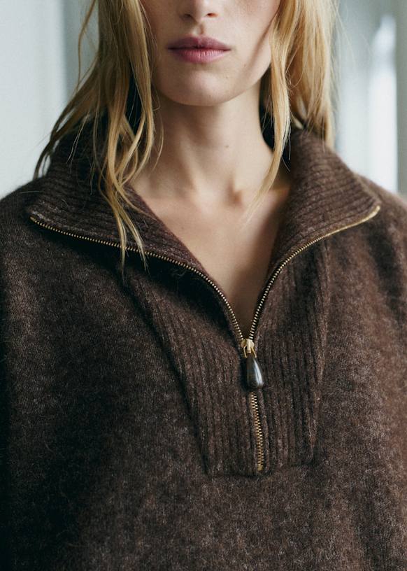 Tobias Jumper - Ecru - Merino Wool - Sézane