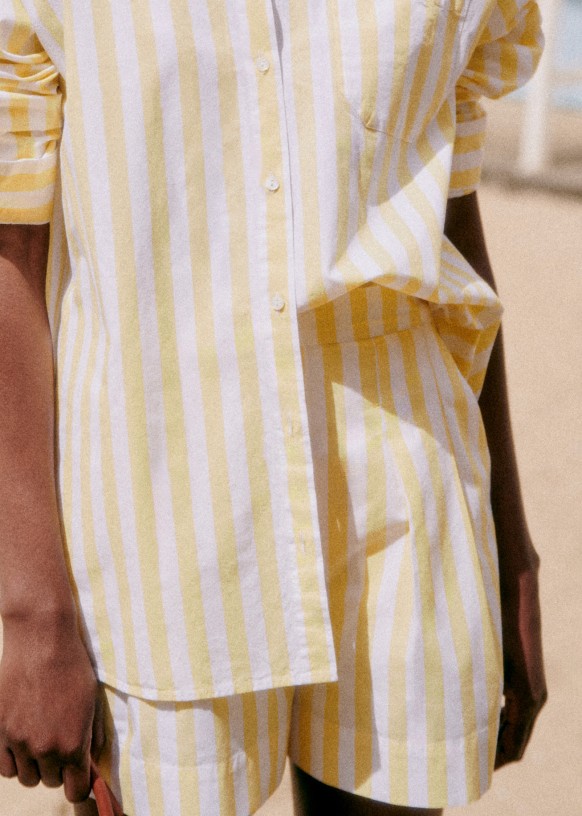 Nicolo Shorts - Blue stripes - Organic Cotton - Sézane