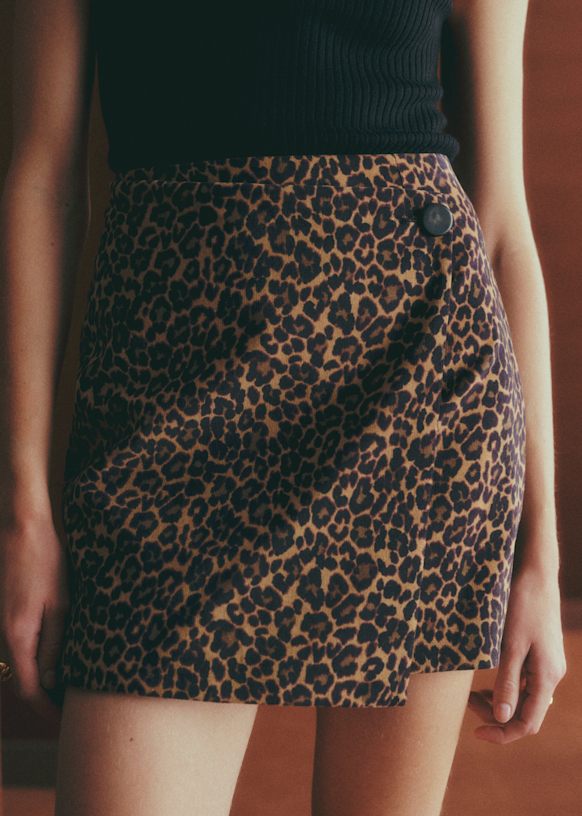 Laure Skirt - Black - Viscose ECOVERO™ LENZING™ - Sézane