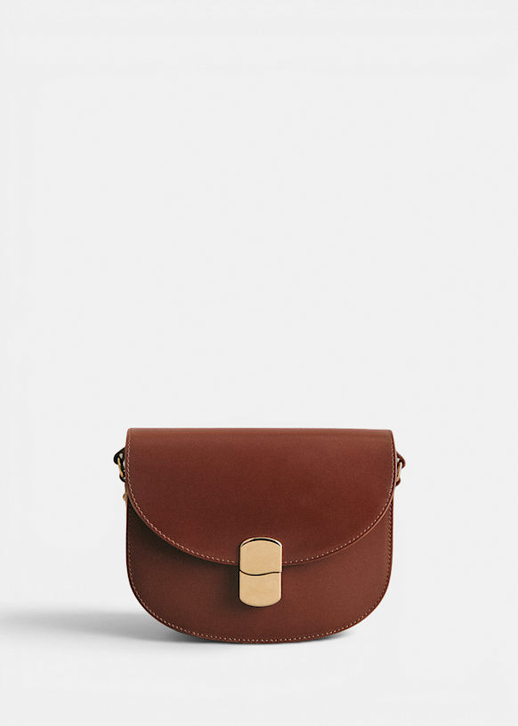 Claude Bag - Glossy Black - Bovine leather - Sézane