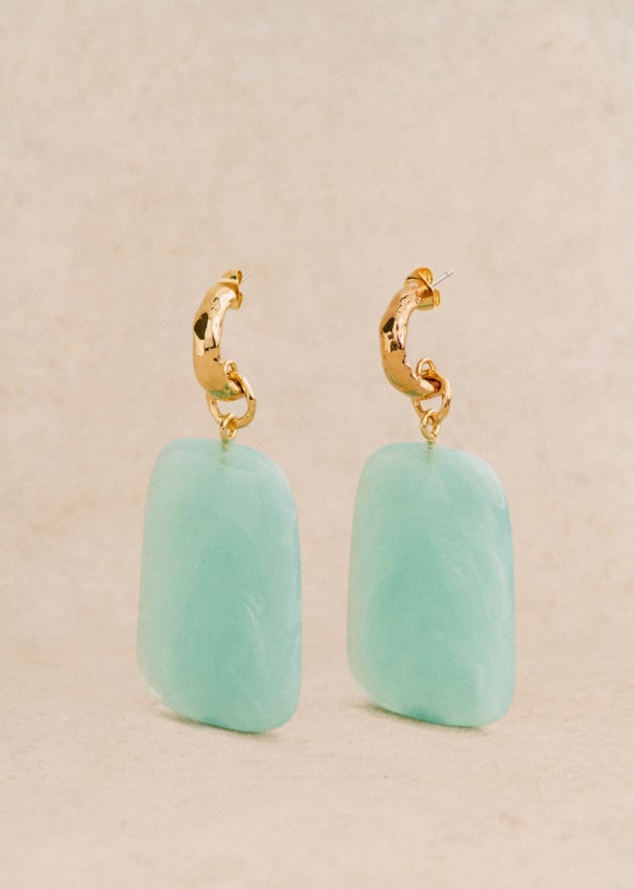 Mint earrings shop