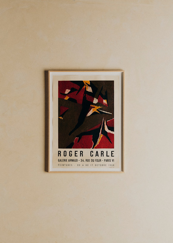 Affiche Galerie Arnaud, Roger Carle, 1958