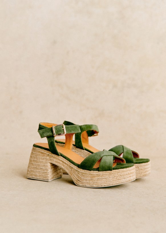 Womens green espadrilles discount