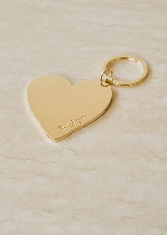 Heart Keychain - Red - Enamel - Sézane