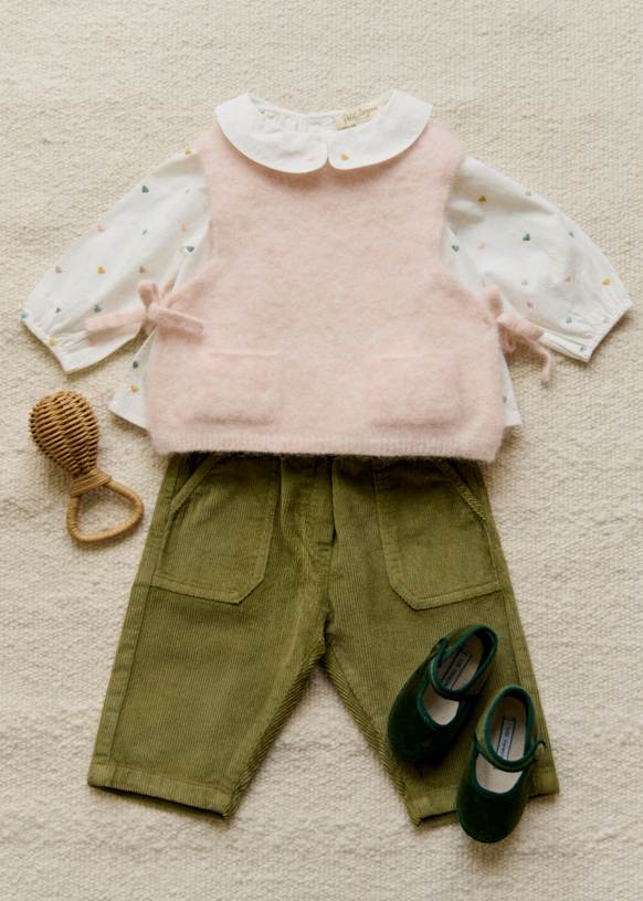 Pull Léandre Rose Clair Polyamide recyclé Sézane