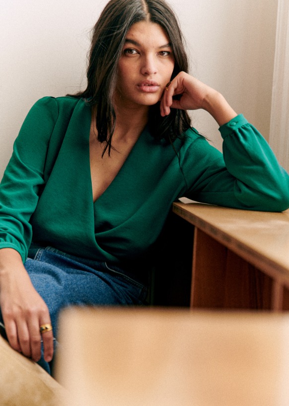 Chemise sezane verte 2025