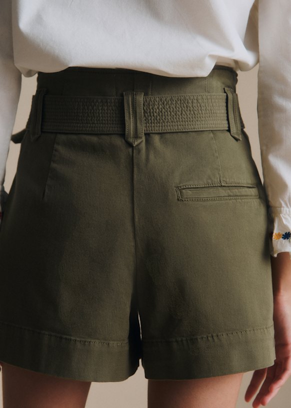 New Rome ショートパンツ - カーキ - オーガニックコットン