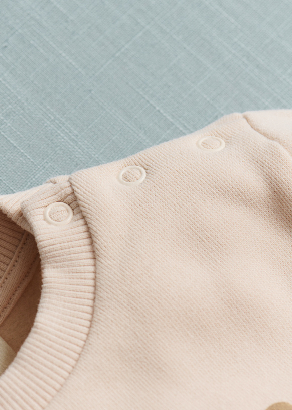 Chou à la crème Sweat-Shirt - Cream / soft sand - Organic cotton