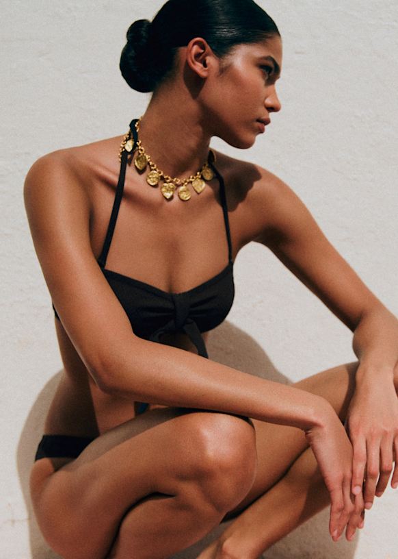 Palmera ビキニトップ - ブラック - ポリアミド - Sézane