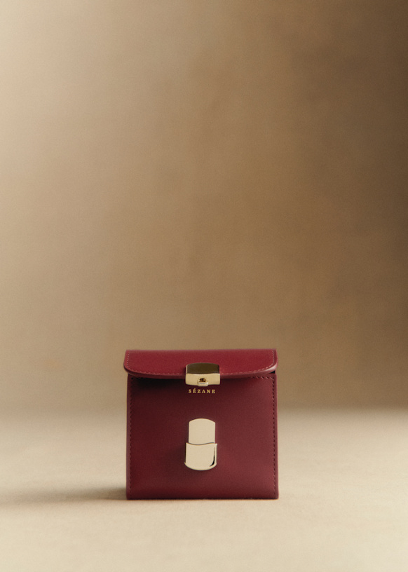 みーこ Milo ウォレット - アイスブラック - スムースカウハイドレザー - Sézane