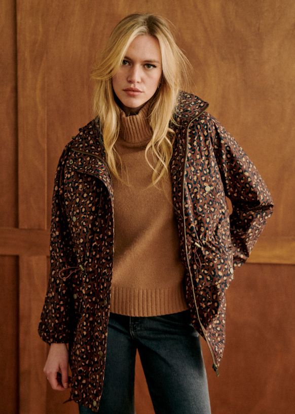 Jacke Miro - Medium Brown Leo - Baumwolle - Sézane