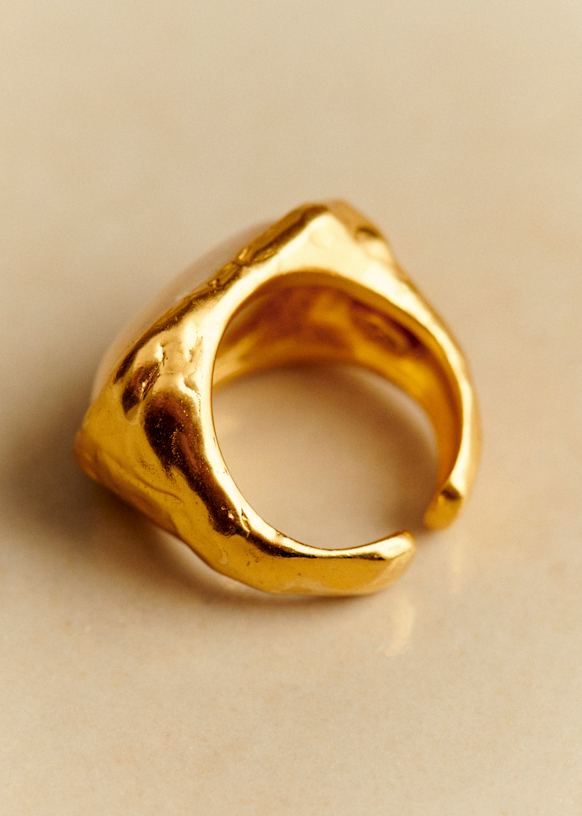 SEZANE セザンヌ　アップサイクル真鍮製ゴールドリング SEZANE セザンヌ アップサイクル真鍮製ゴールドリング SEZANE