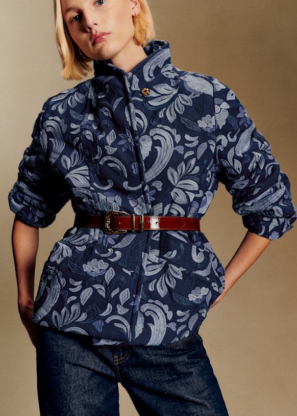 Kalvin Jacket - Sézane x Antoinette Poisson - Embroidered Blue