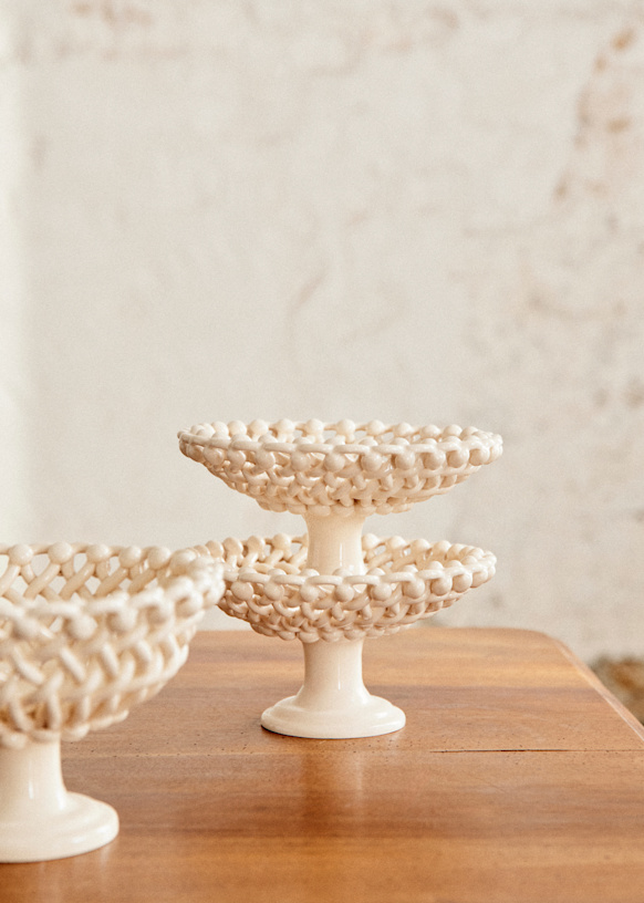 Small pedestal dish - Maison Pichon Bowl - Sand - Ceramic - Sézane