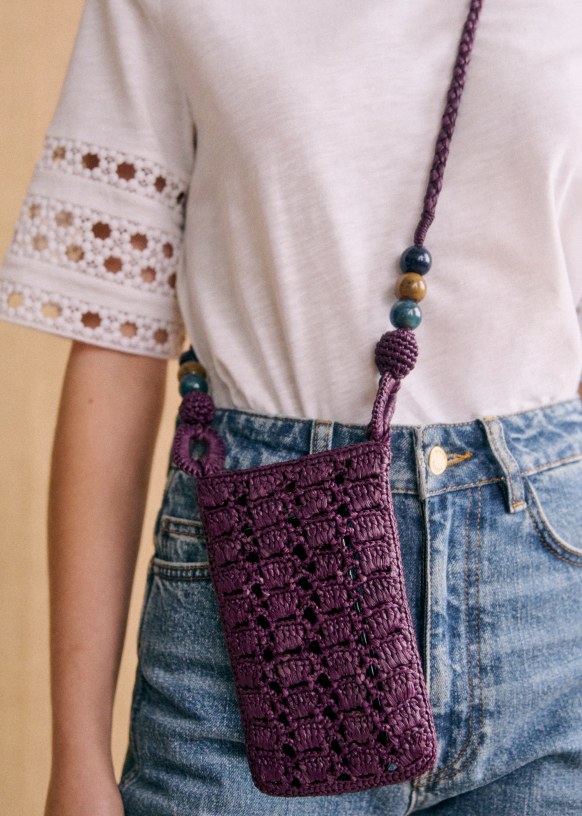 Tasha Crossbody Pouch - Raffia - Raffia - Sézane
